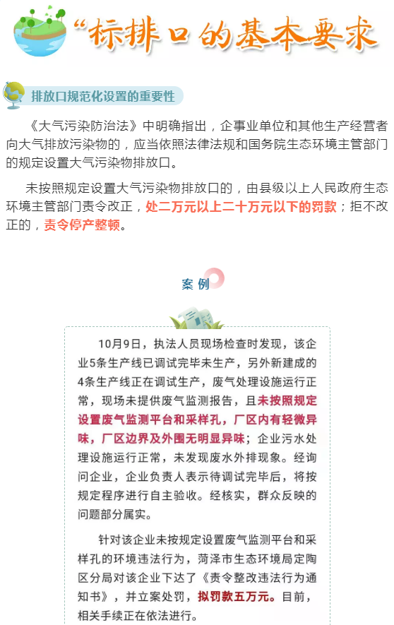废气(含涉VOCs)排放口基本要求及配套监测设施规范